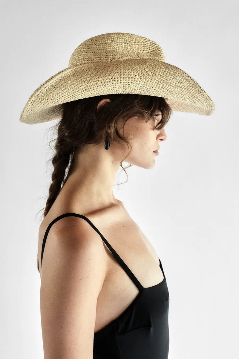 Sacha Packable Straw Hat | Natural