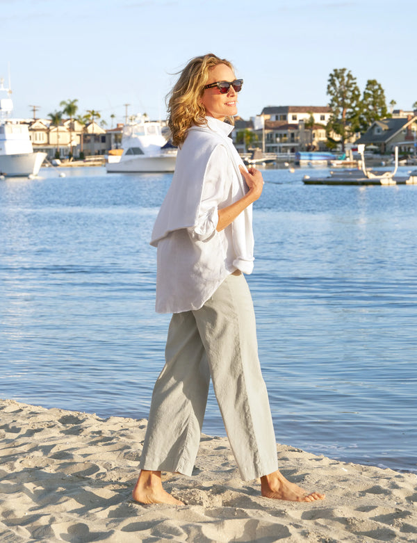 Wexford Wide Leg Trouser | Cement