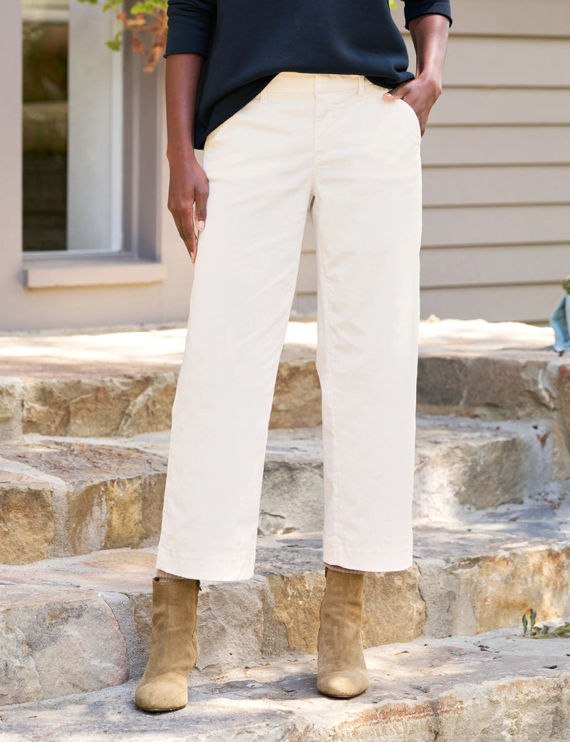 Westport Wide Leg Chino | Chalk