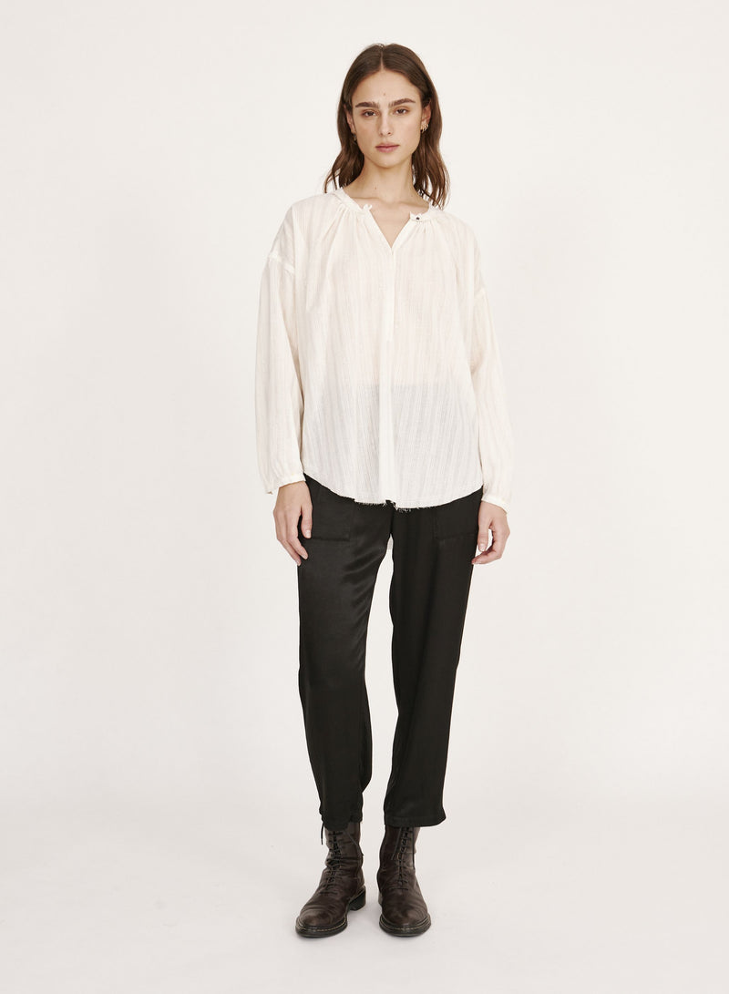 Poet Blouse | Washed White