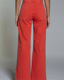 Sailor Pant - Washed Red Twill