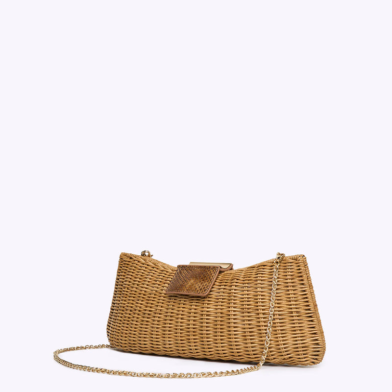 Straw Wicker Clutch | Wicker