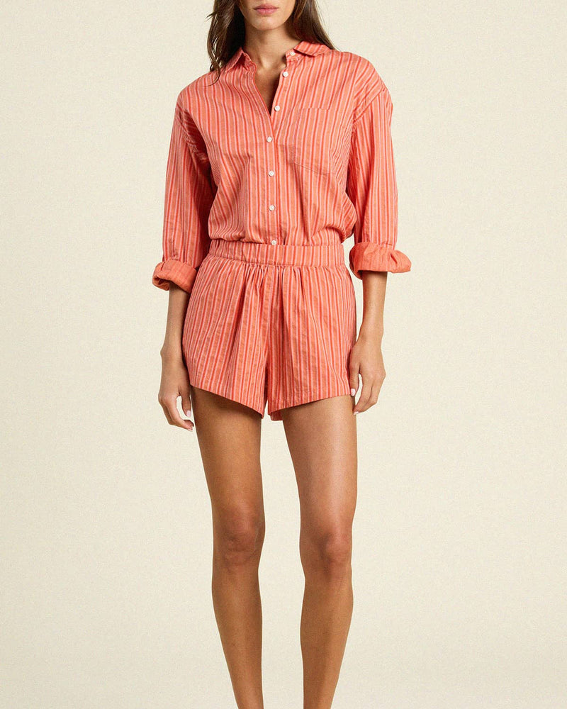 Blake Oversized Boyfriend Shirt | Terracotta