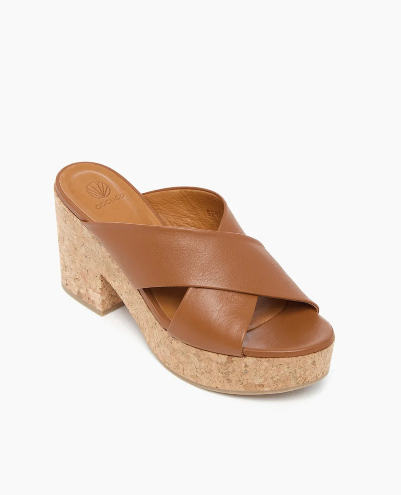 Bing Cork Wedge | Cuoio