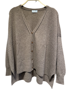 Dropped Shoulder Long Sleeve Cardigan | Elk