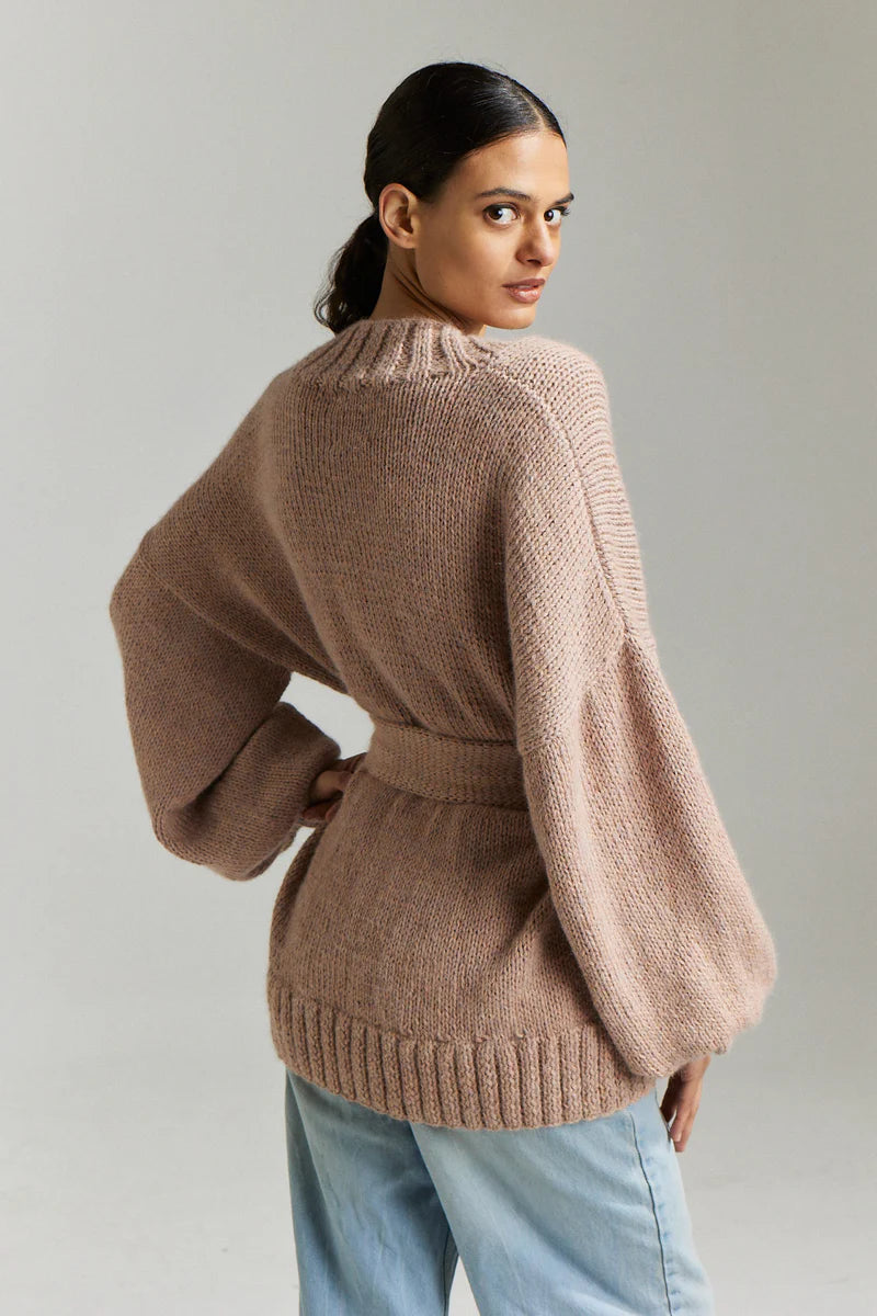 Demoiselle Tie Cardi | Nude