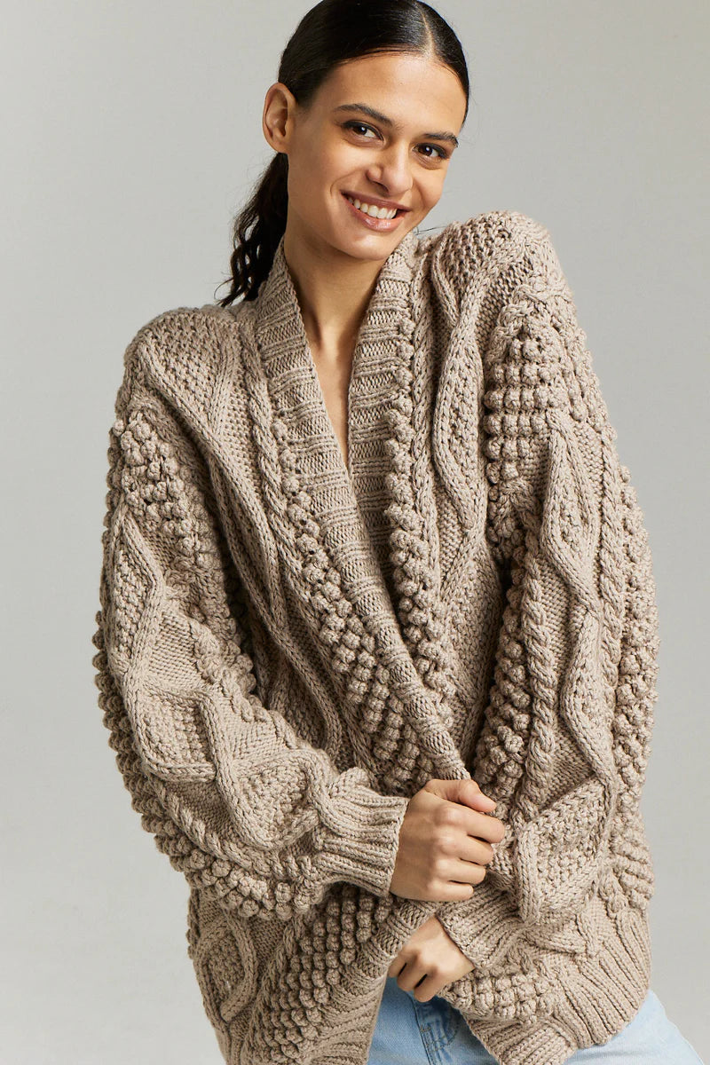 Didi Chunky Cardi | Taupe