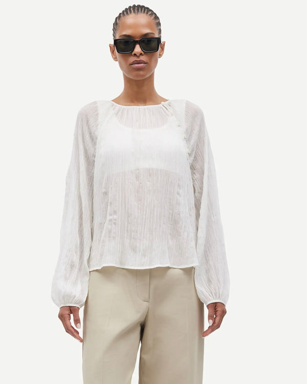 Savira Blouse | Egret