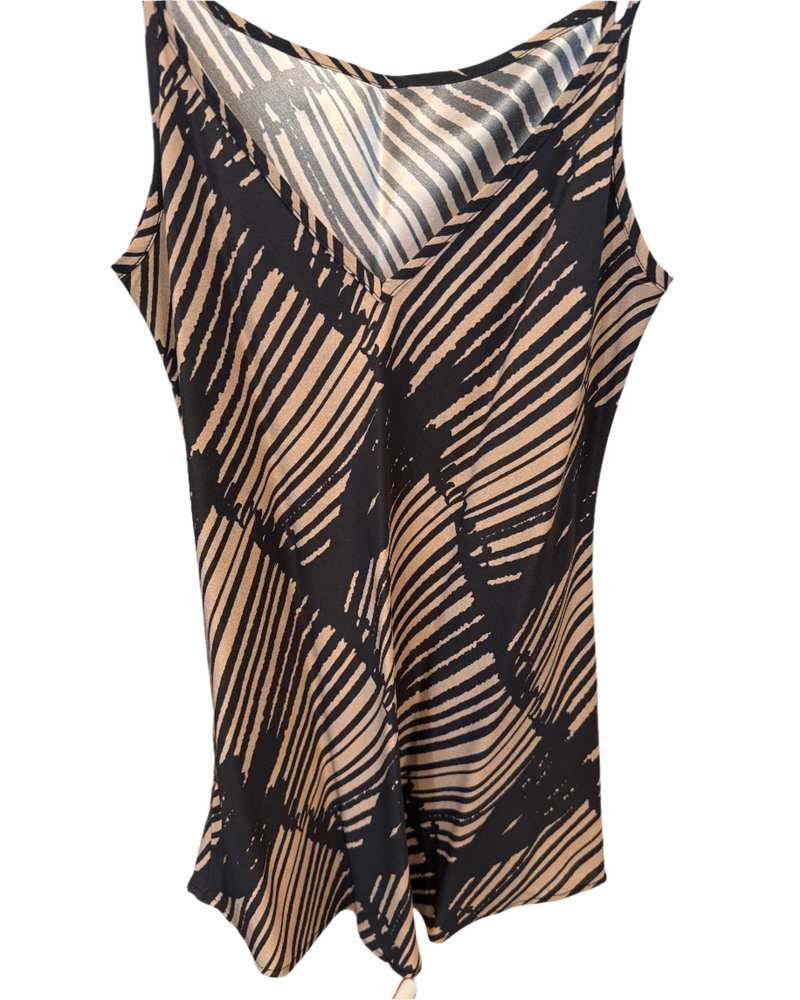 Henrietta Silk Camisole in Brush Print