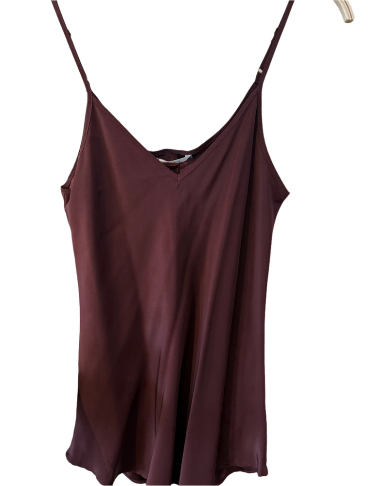 Henrietta Silk Camisole | Bordeaux