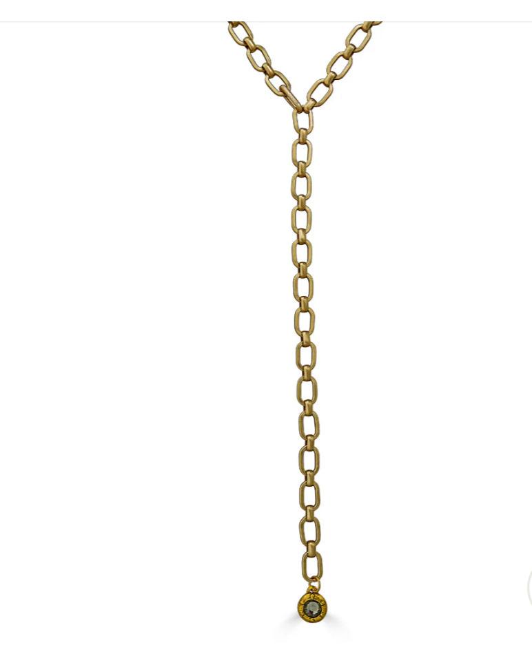 Matte Gold Chain Necklace