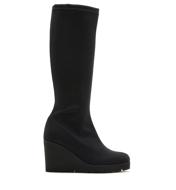 GetupTall Microfiber Wedge Boot | Black