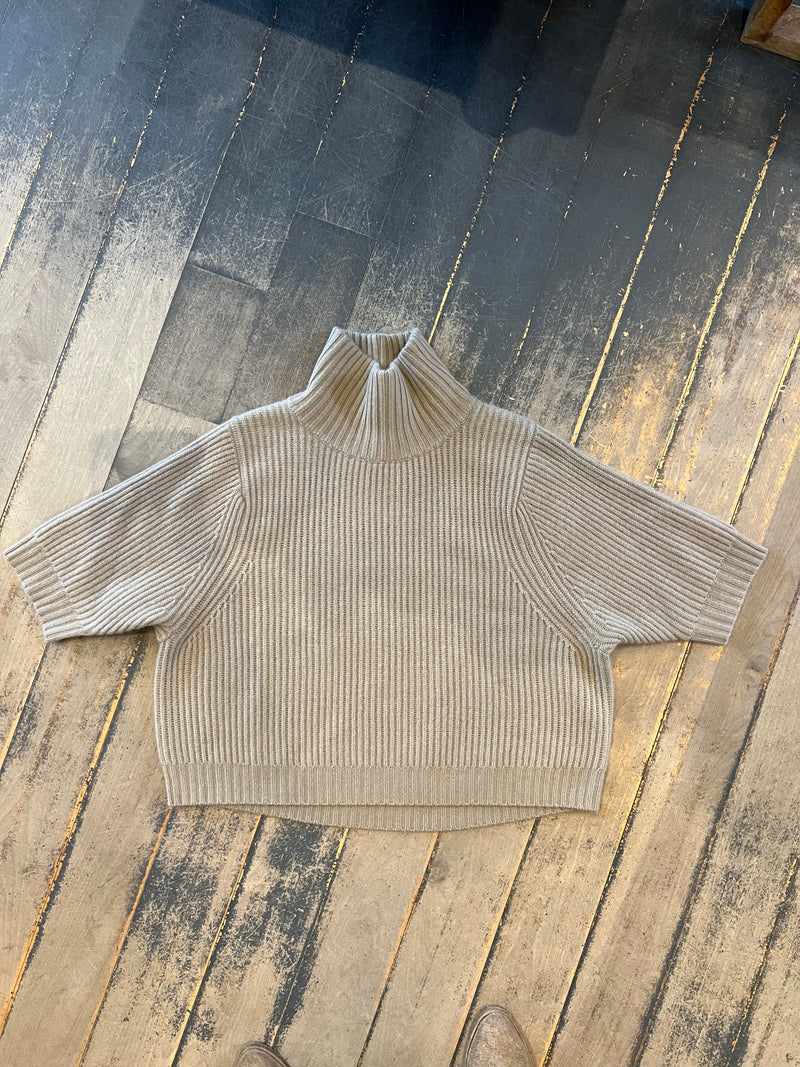 Fenner 3/4 Sleeve Turtleneck | Caramel