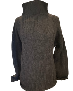 Ribbed Oversized Sweater | Black