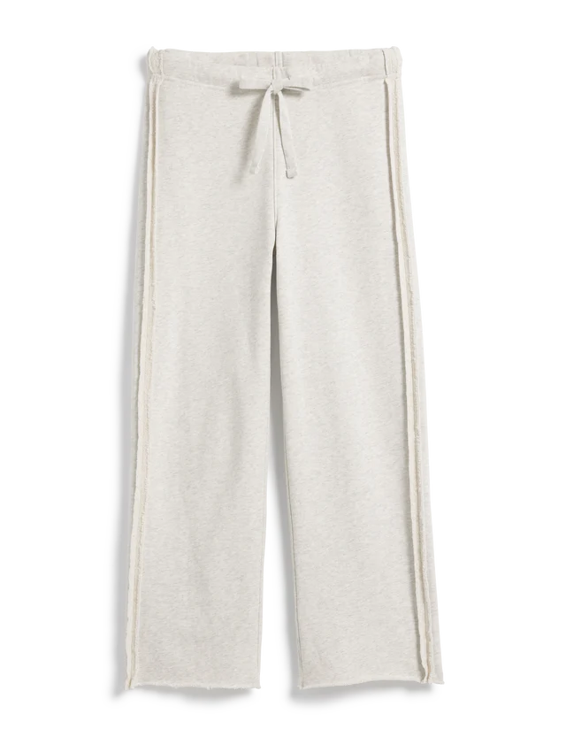 Bella Full Sweatpant | Heather White Melange