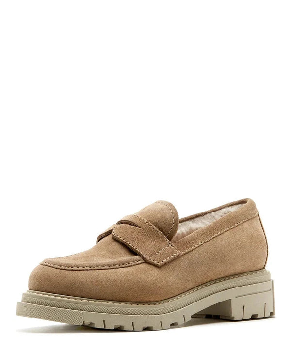 Devin Shearling Lined Loafer | Biscotti Suede