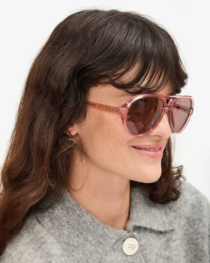 Lizzie Sunglasses | Dark Rose