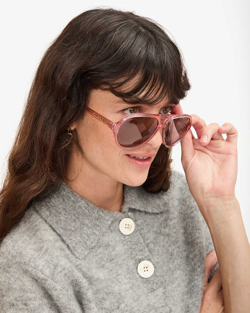 Lizzie Sunglasses | Dark Rose