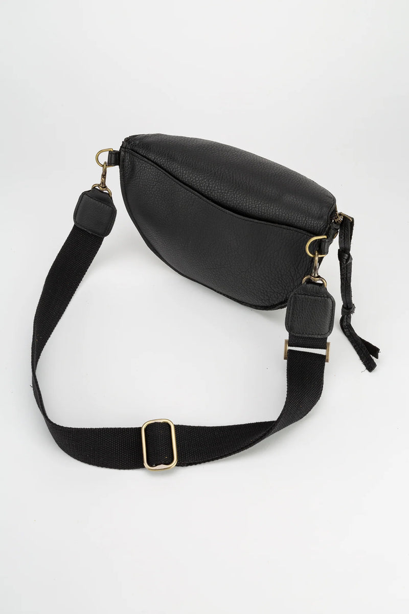 Lucy Bum Bag with Rivets | Black