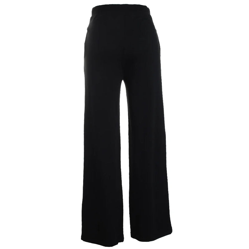 French Terry Wide Leg Pant | Noir