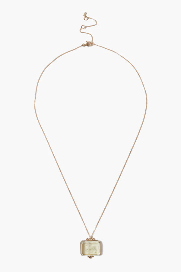 14K Gold Aries Necklace