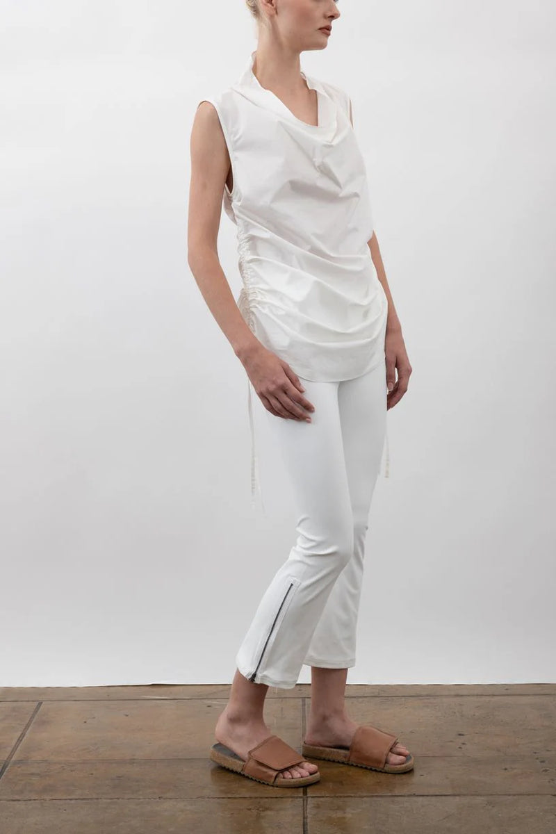 Verushka Bias Draped Tunic | White