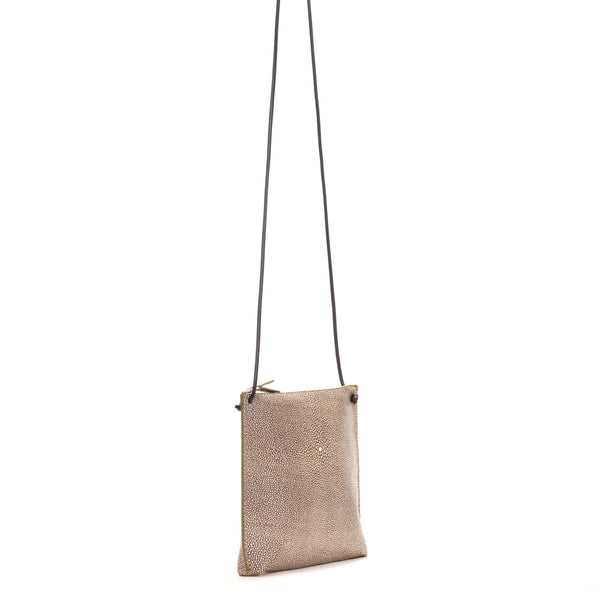 Strappy Pouch | Clay Shagreen