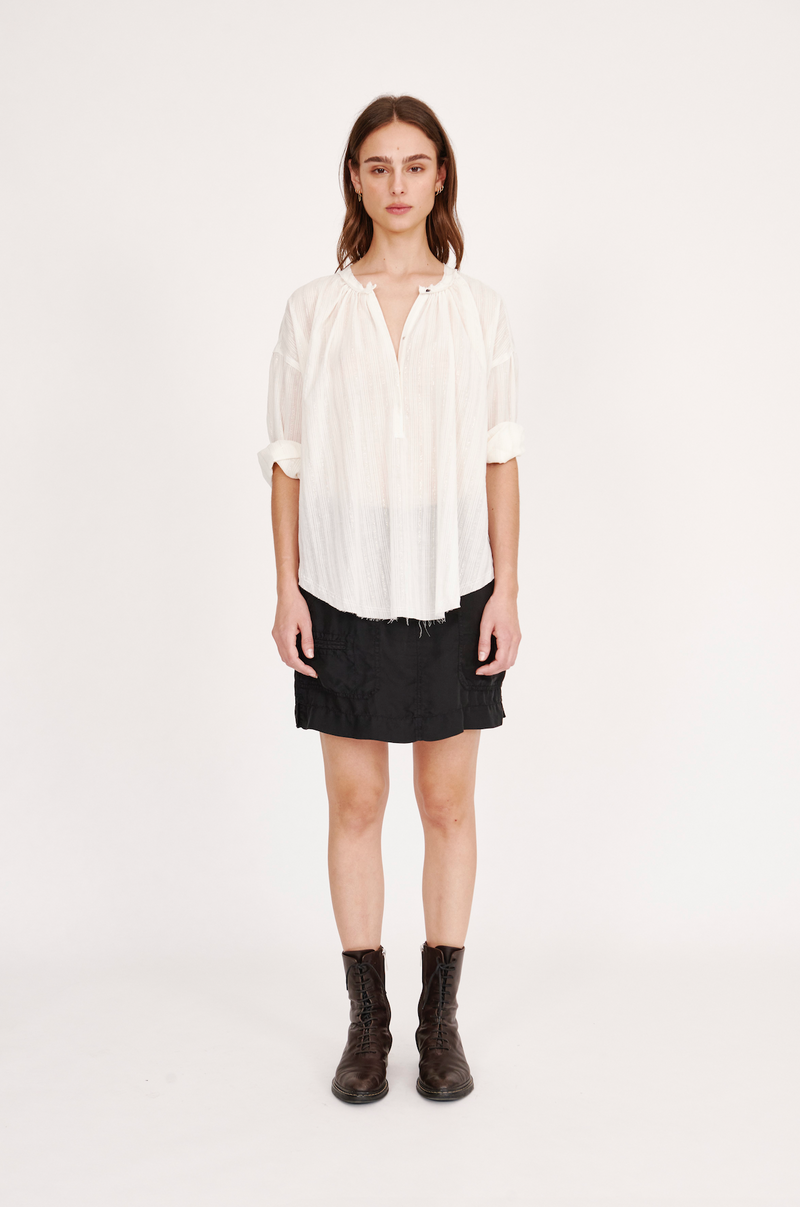 Poet Blouse | Washed White