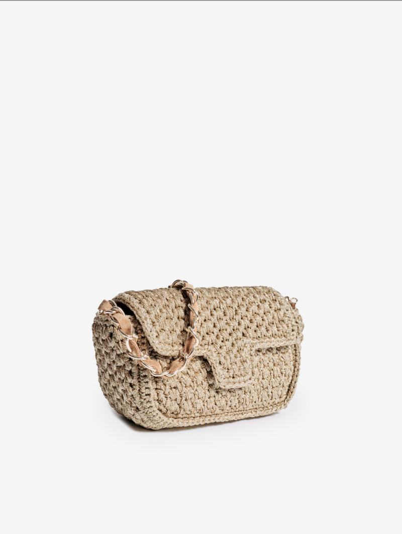 Baby Fenice Crossbody Bag | Gold