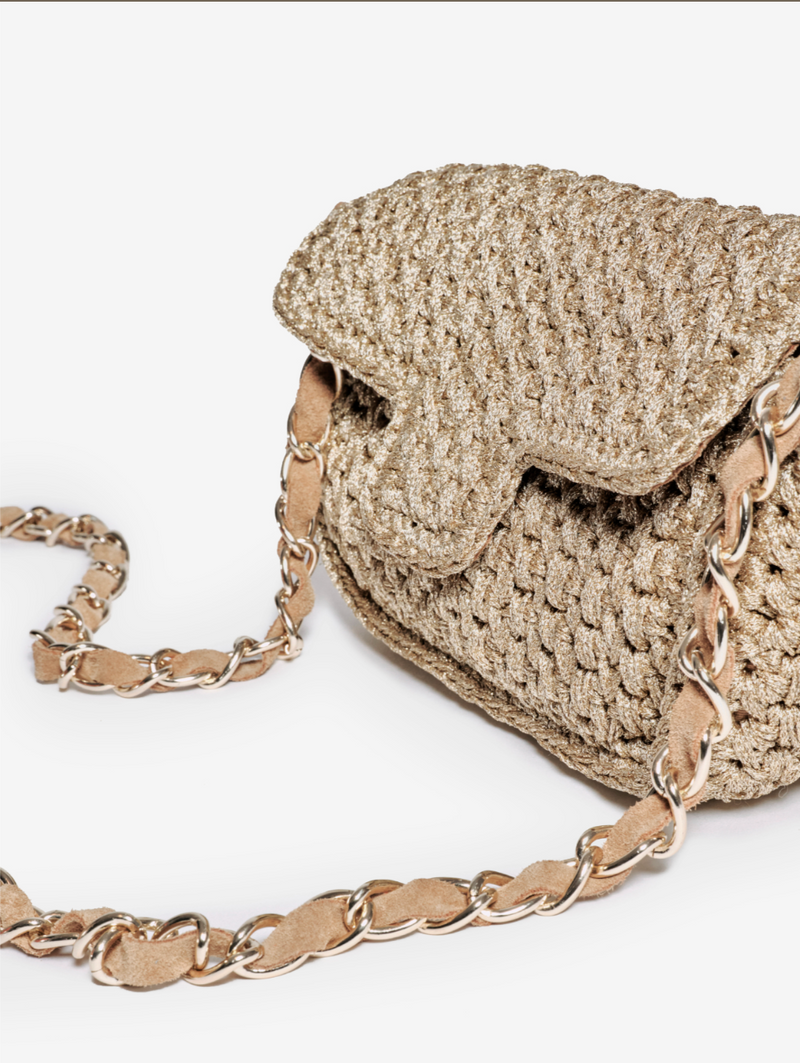 Baby Fenice Crossbody Bag | Gold