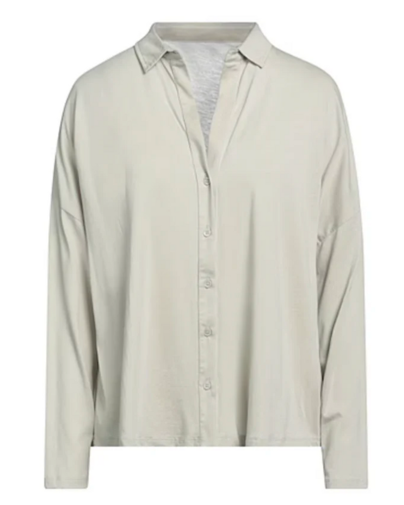 Soft Touch Relaxed Button Down - Grege