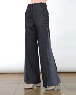 Adalia Denim Convertible Pants | Black