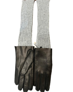 Glove with Knit Arm | Black