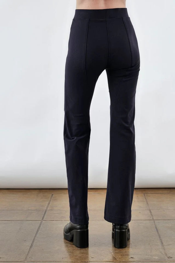 Allium Flare Pant w Zip | Black