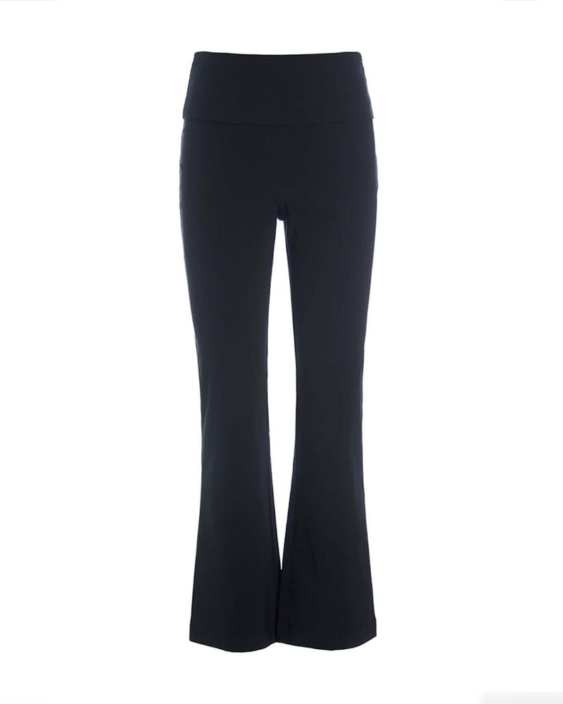 Stretch Long Flare Pant | Black