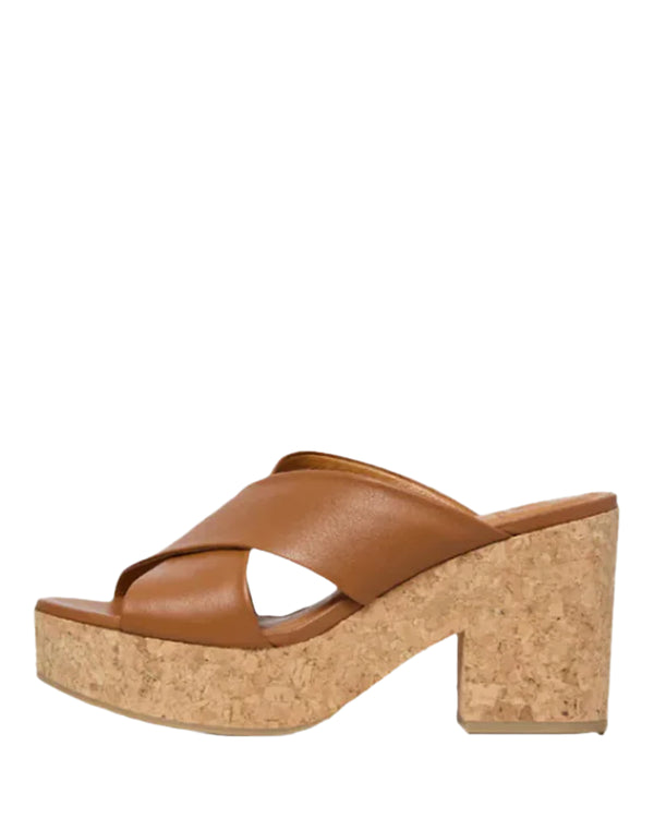 Bing Cork Wedge | Cuoio