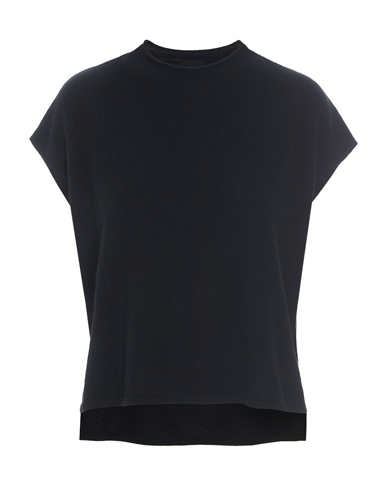 Sleeveless Cashmere Tank | Black