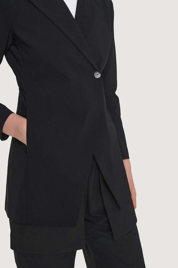 Single Button Blazer | Black