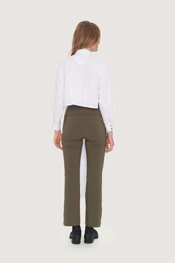 Stretch Long Flare Pant | Deep Forest