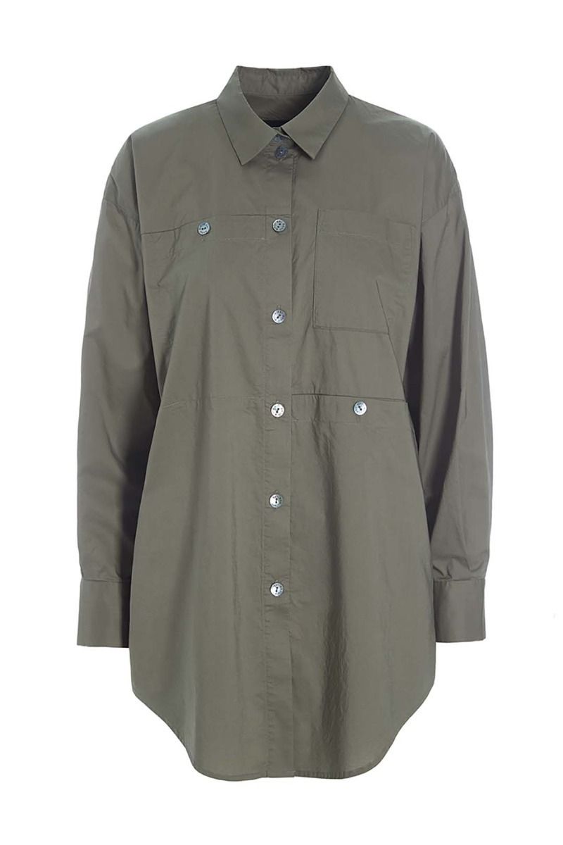 Cotton Cargo Shirt | White