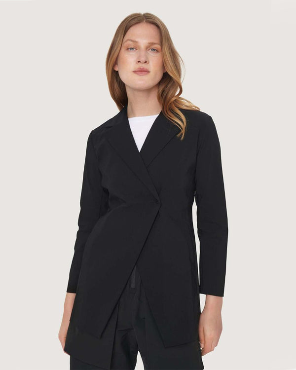 Single Button Blazer | Black