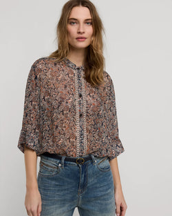 Flowers All Over Blouse | Night Sky