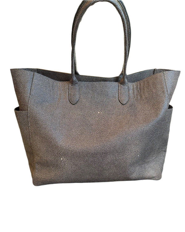 XL Pocket Tote | Clay Shagreen