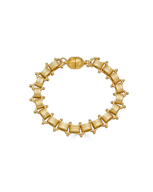 Matte Gold Bookchain Bracelet