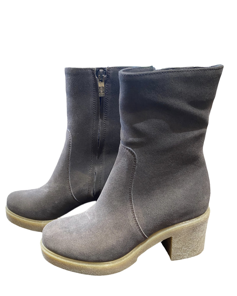 Zed Suede Bootie | Cement