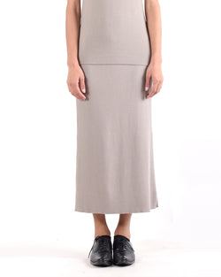 Knit Ribbed Long Skirt | Cenere