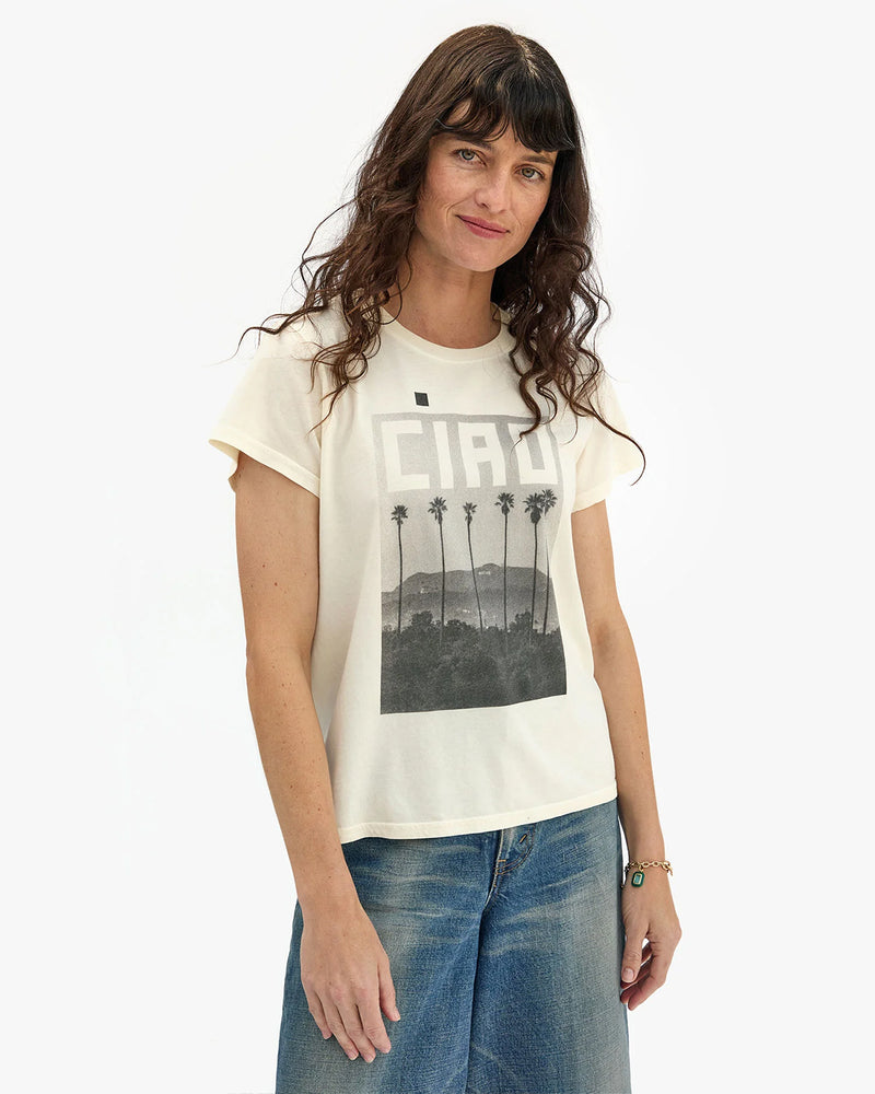 Ciao Palms Tee | Cream