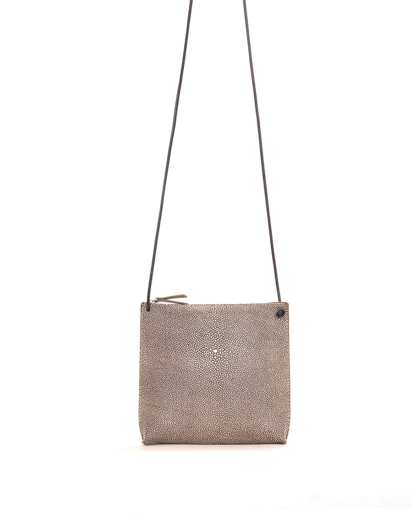 Strappy Pouch | Clay Shagreen