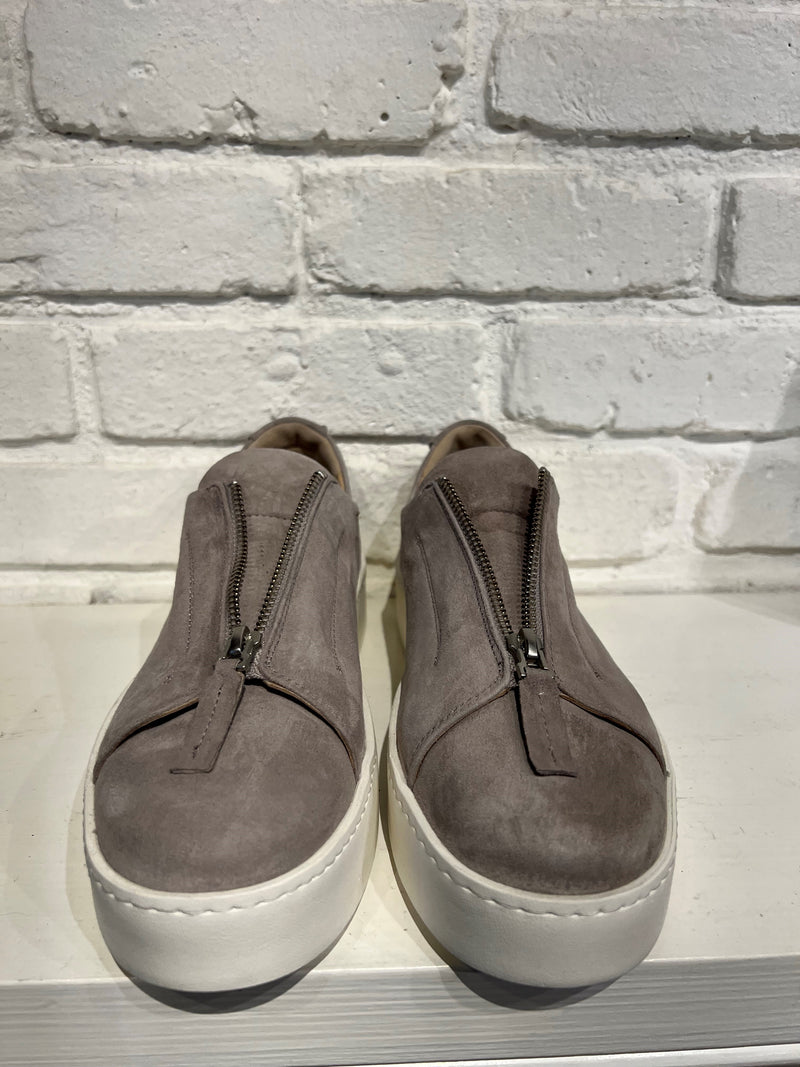 Zipper Sneaker | Warm Grey