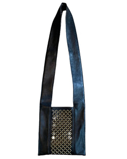 Guru Handbag | Black Analine